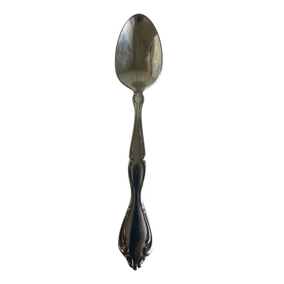1 Oneida Cantata 6" Teaspoons Satin Community Stainless USA Glossy - Picture 1 of 5